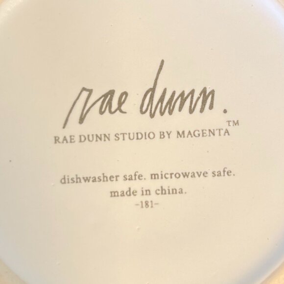 Rae Dunn STUDIO BY MAGENTA Pour Over Drip Coffee Set BREW and ENJOY White Beige - Picture 14 of 14